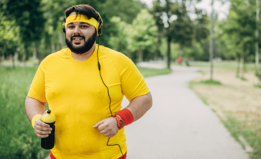 Man jogging